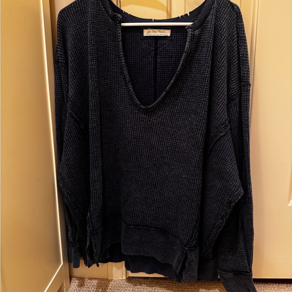 FP Movement by Free People Dark V-Neck Sweater